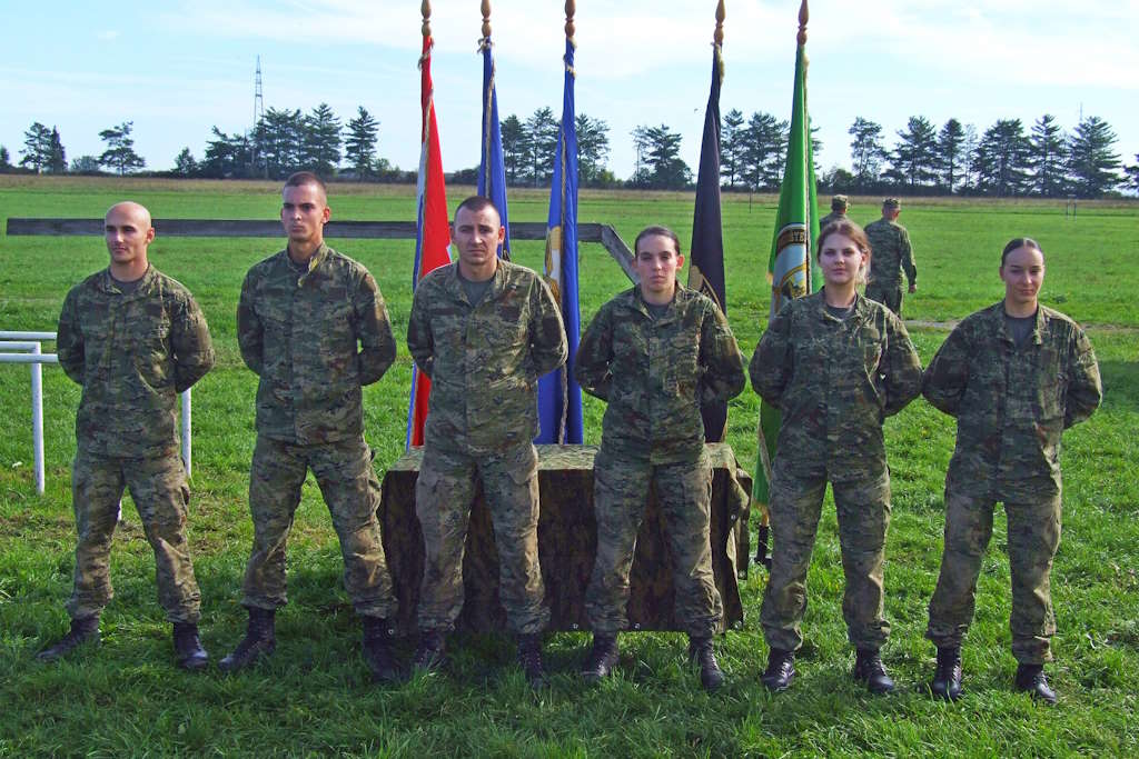 Competition for the best recruit of the 43rd generation in Požega: Dominik from Gospić and Nataša from Rijeka demonstrated excellent military skills