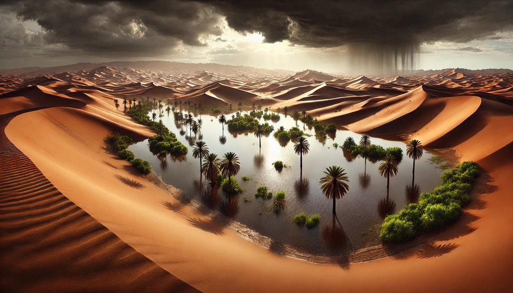 Flooding in the Sahara: a rare phenomenon is transforming the desert landscape and bringing an unprecedented amount of water